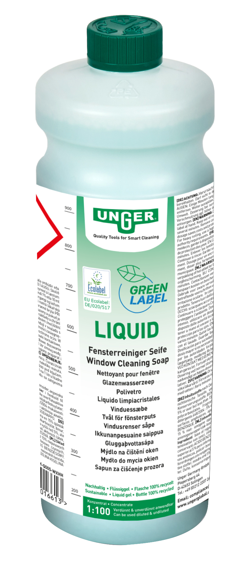 VSI UNGER Green Label - Liquid (Window Cleaner Soap)