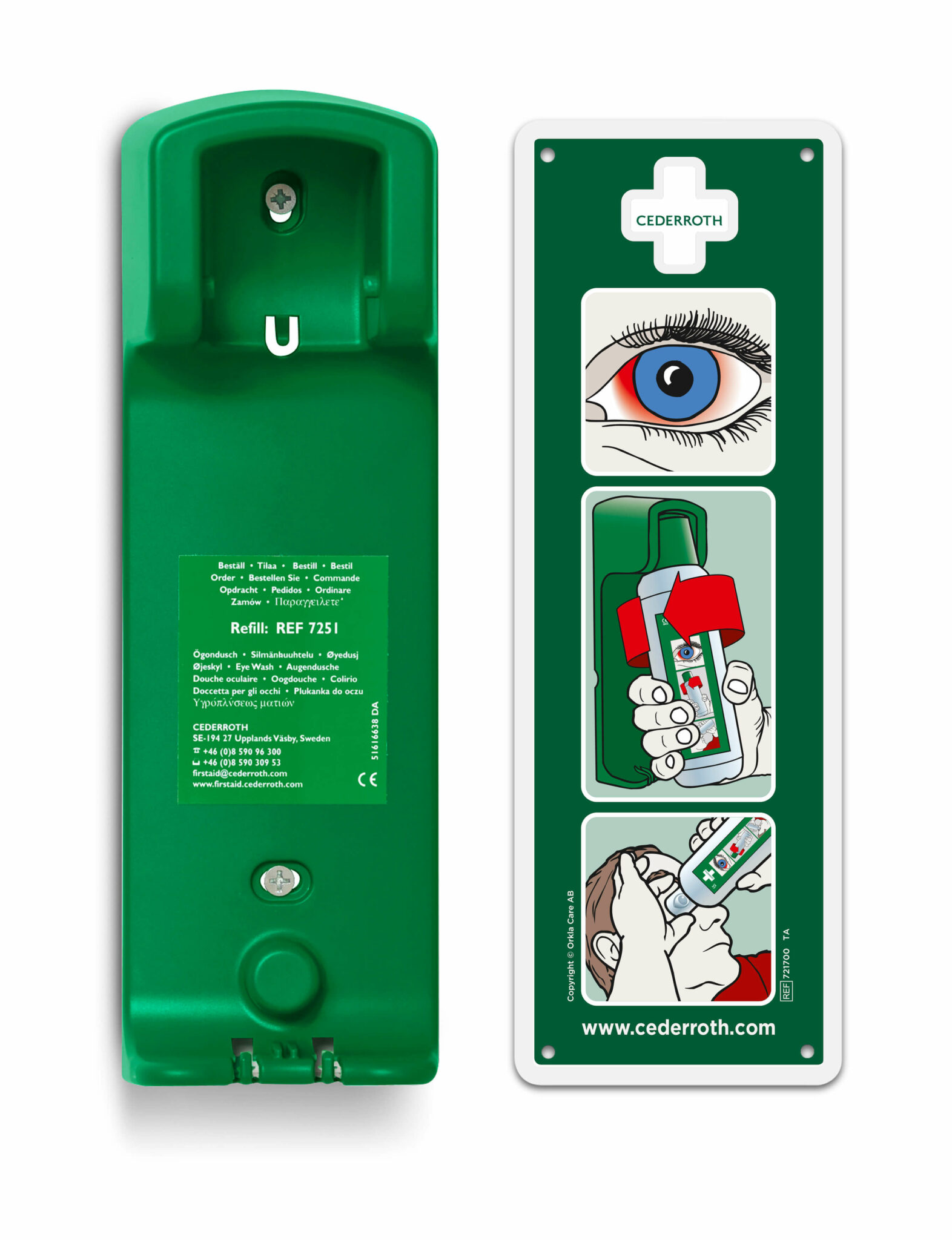 VSI Cederroth Eye Wash - Wall Mount