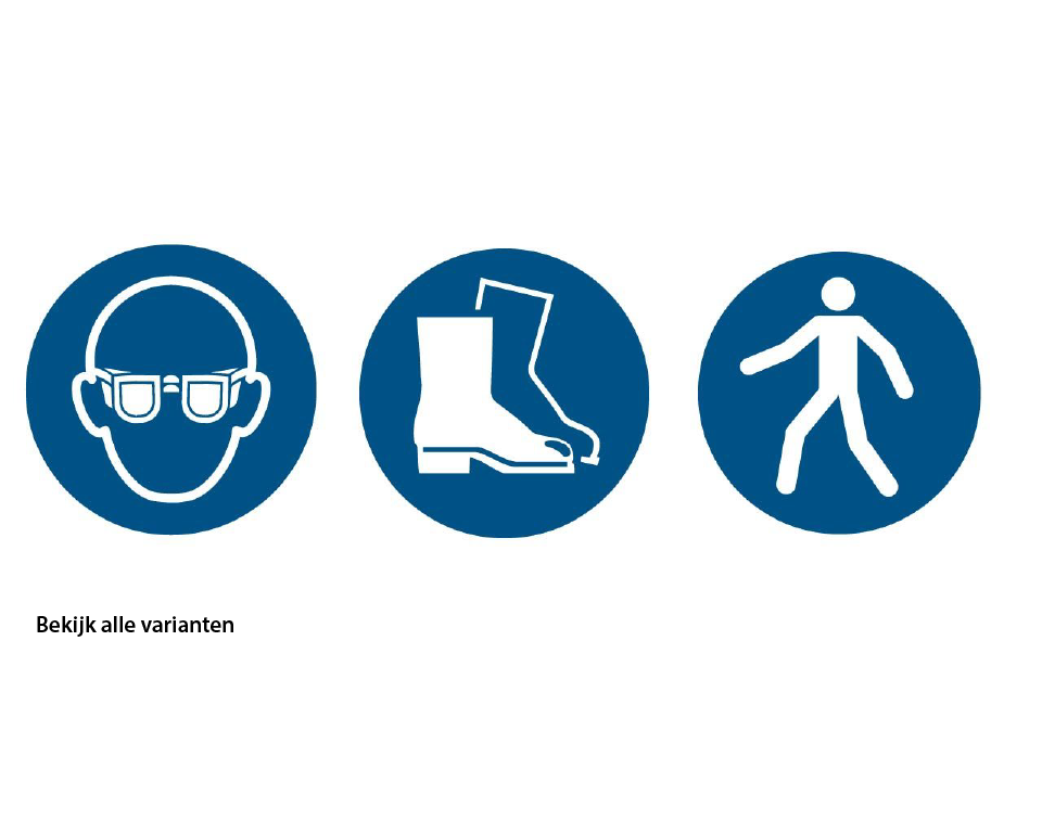 VSI Orgatex LongLife vloerpictogrammen - Gebodstekens
