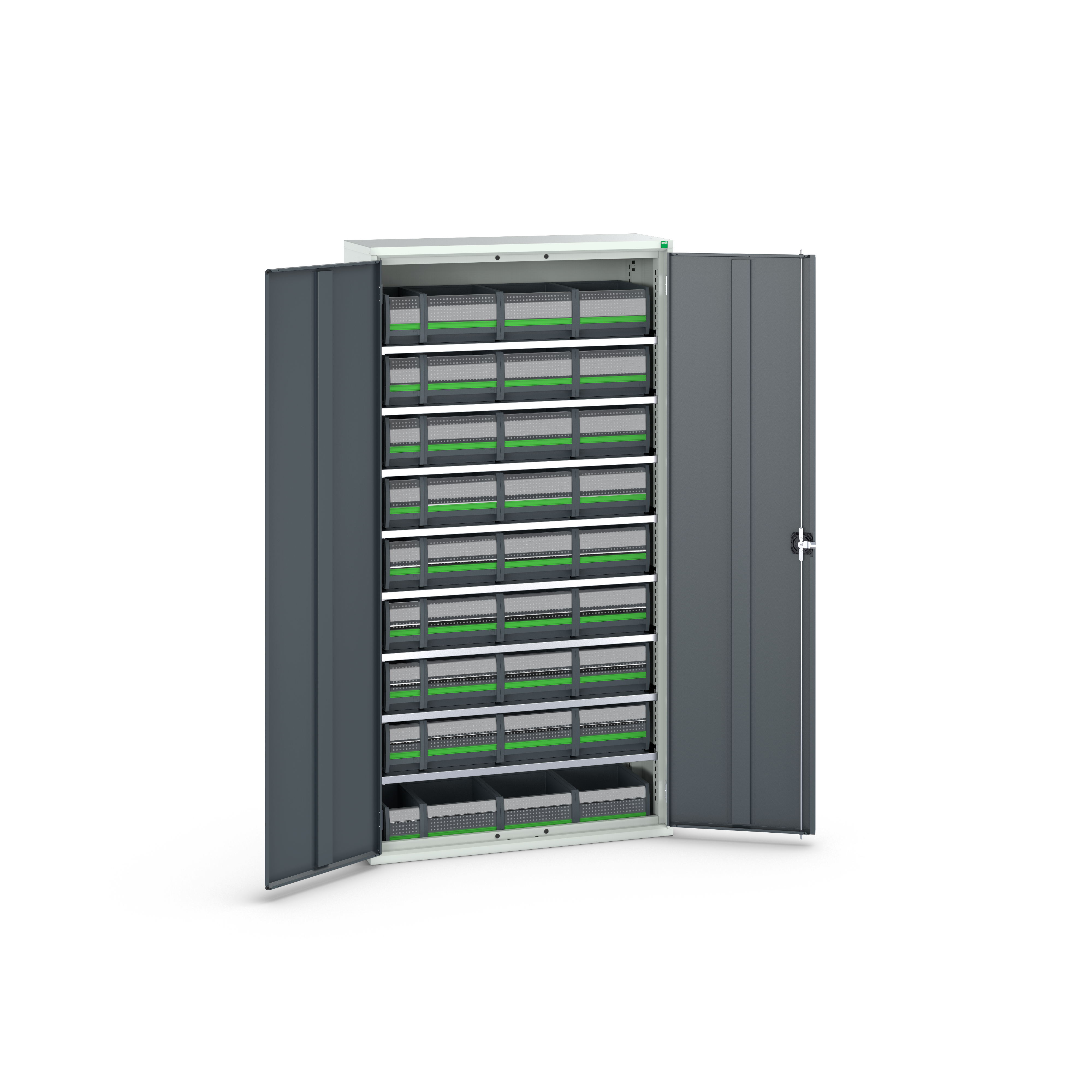 VSI - Bott Verso magazijnkast 8 legborden en 36 bottBoxen