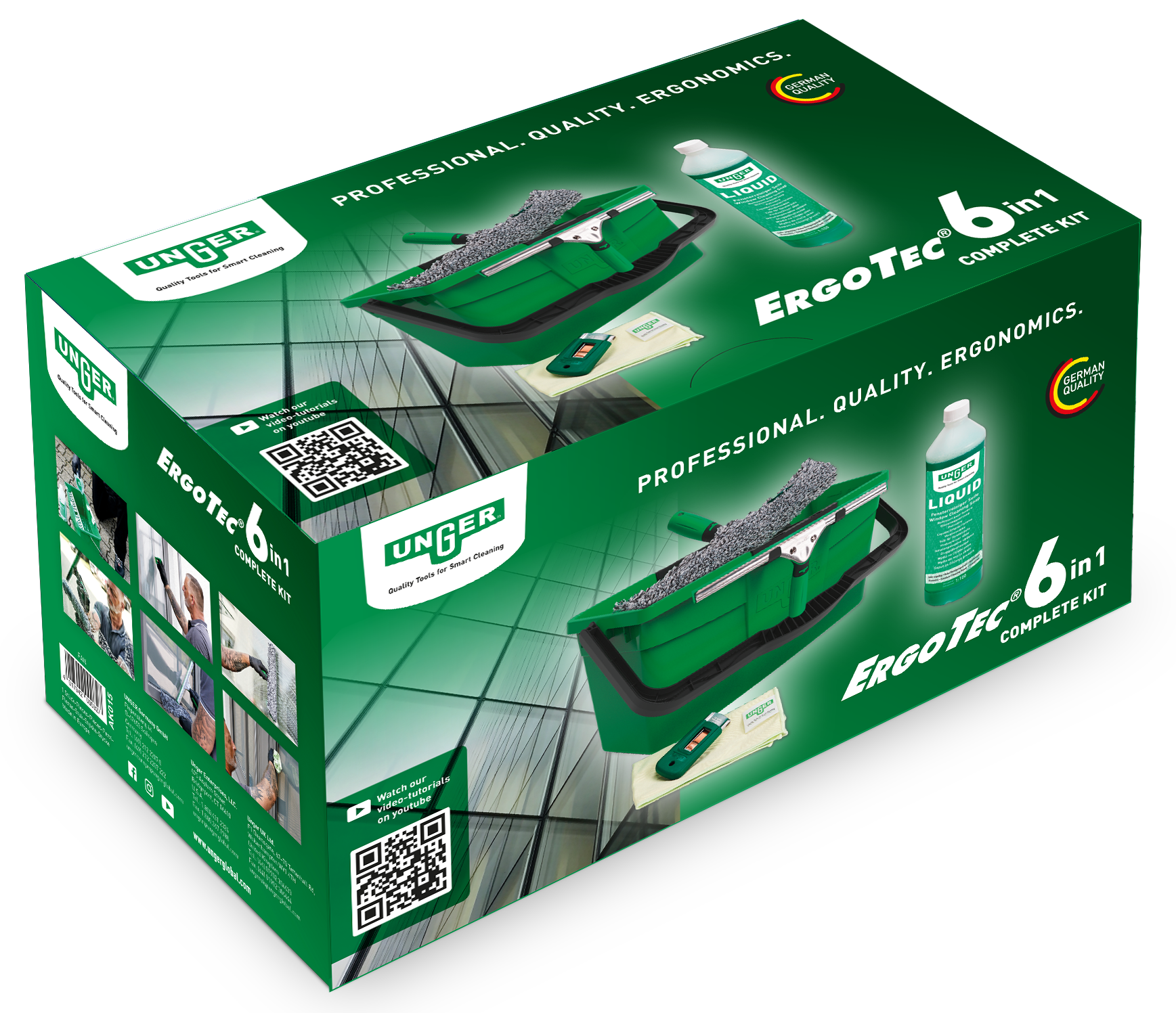 VSI UNGER ErgoTec - Glasreinigingskits
