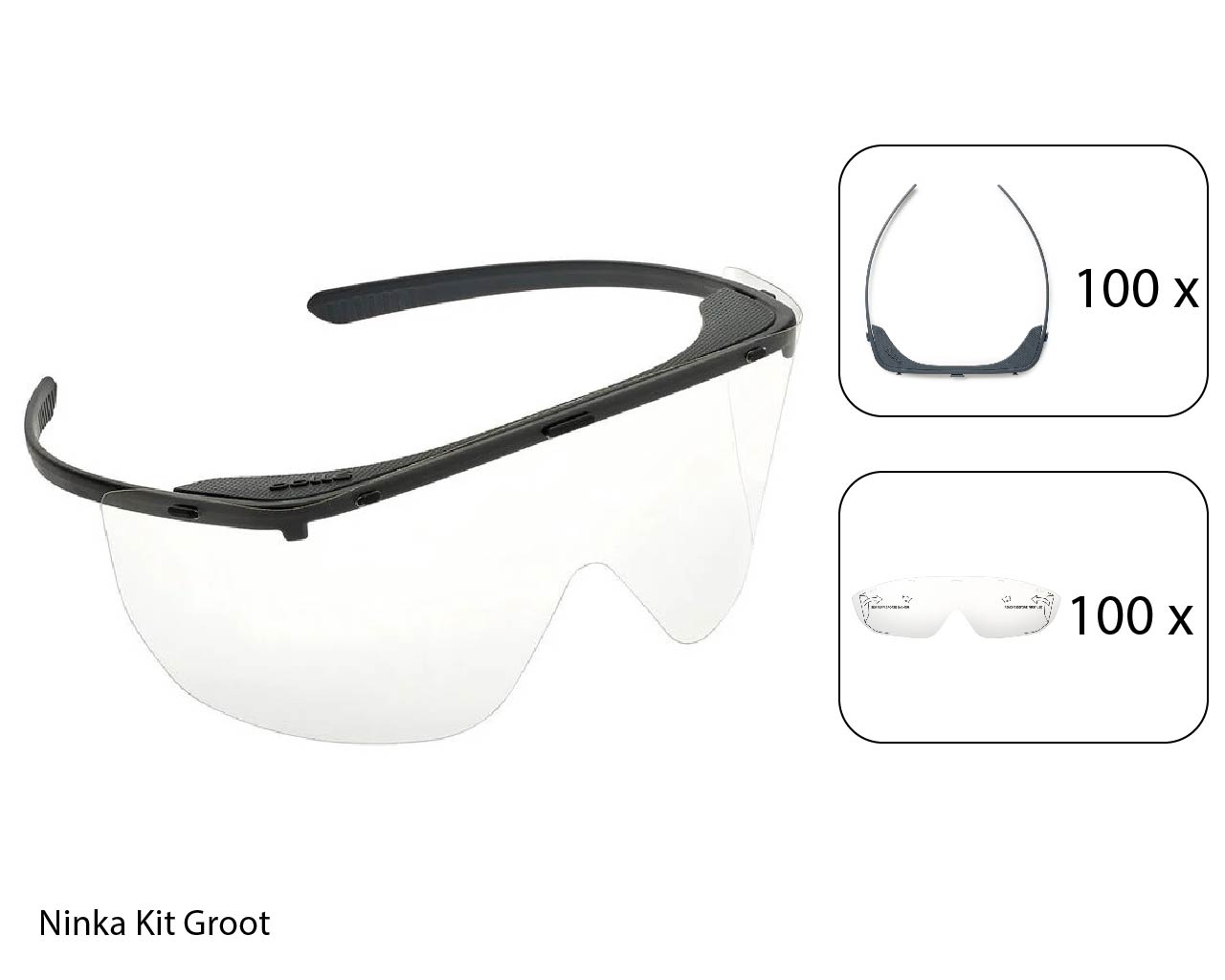 The VSI Bollé Safety disposable safety glasses - Ninka Kit Large