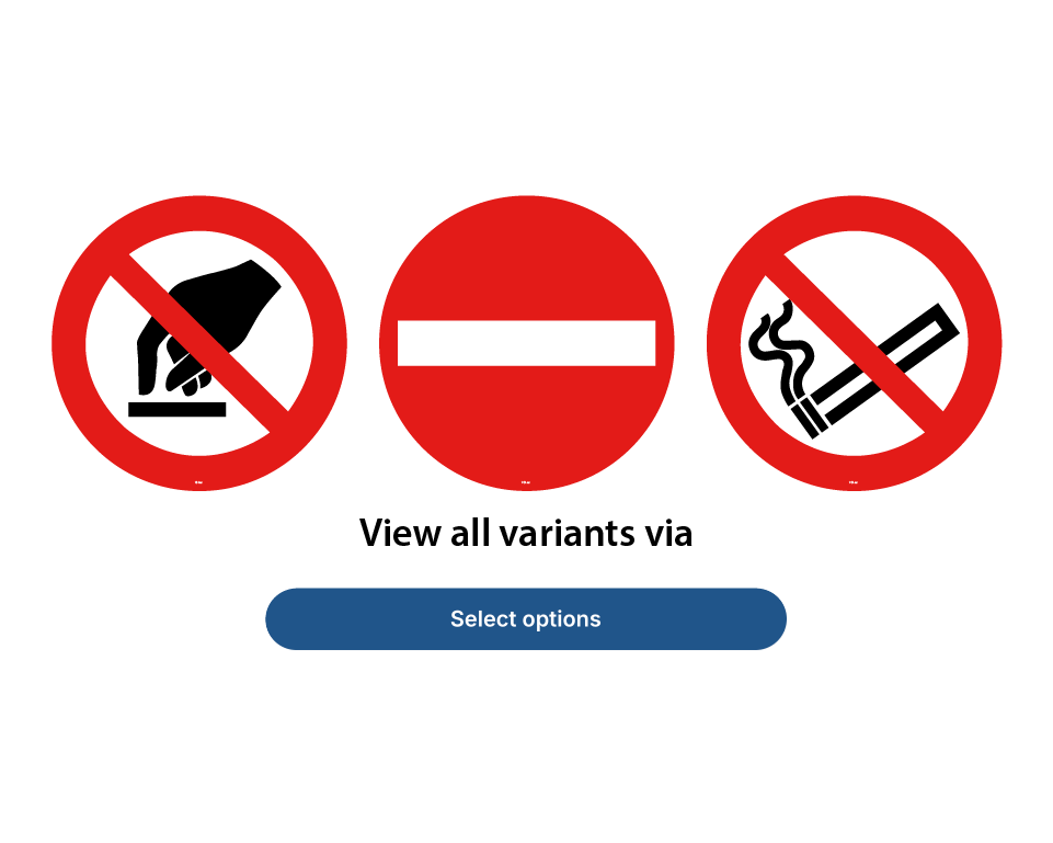 VSI Vinylstickers- Verbodspictogrammen