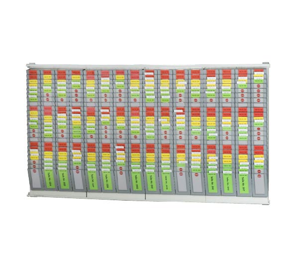 Kanban Starterset XL Wandmontage mit 400 Systeemboxen