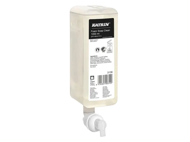 Katrin foam soap refill – skin-friendly and efficient hygiene solution for commercial dispensers