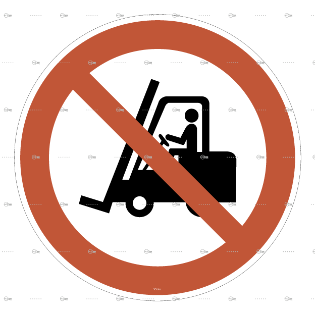 VSI Vinylstickers- Verbodspictogrammen