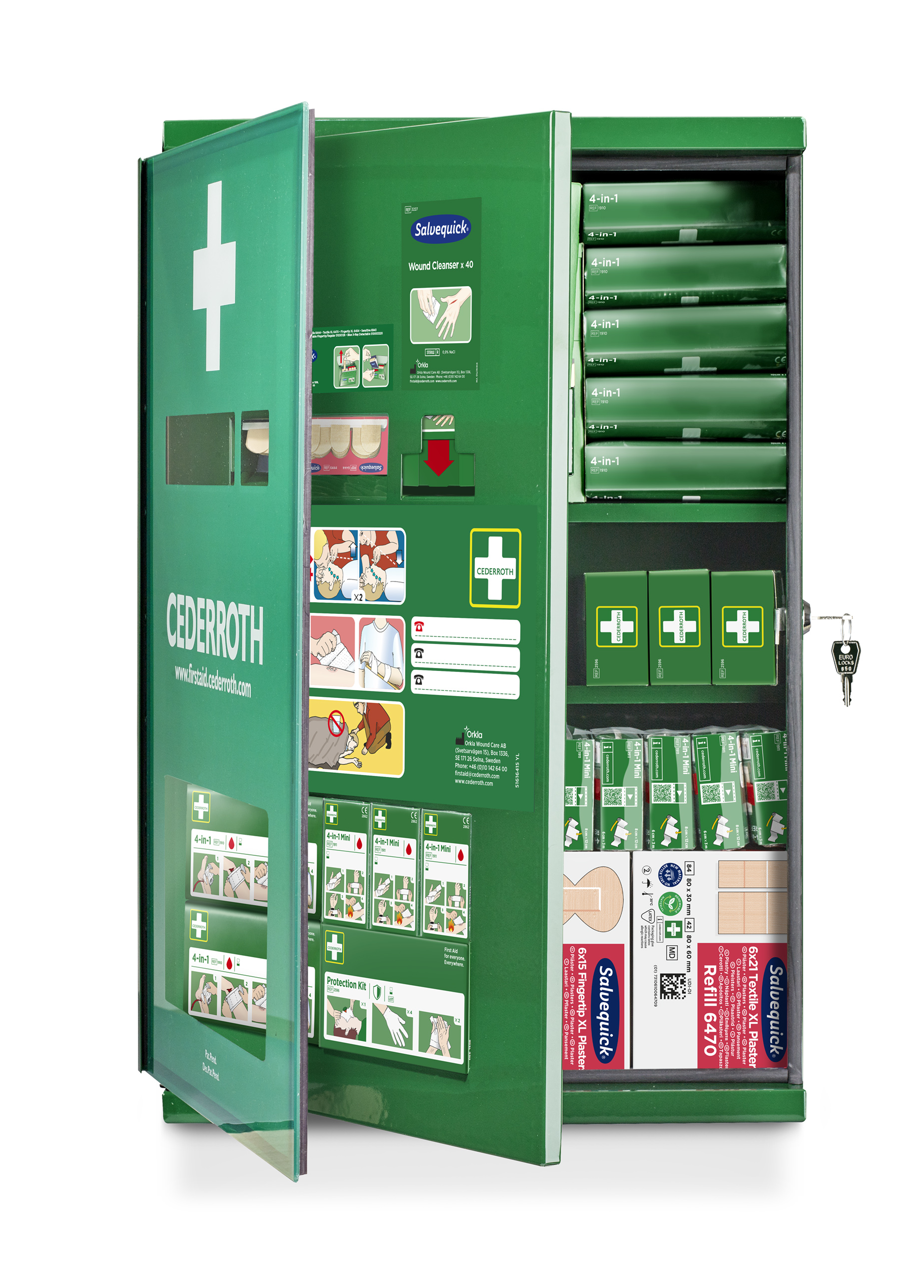 VSI Cederroth First Aid - Cabinet, double door