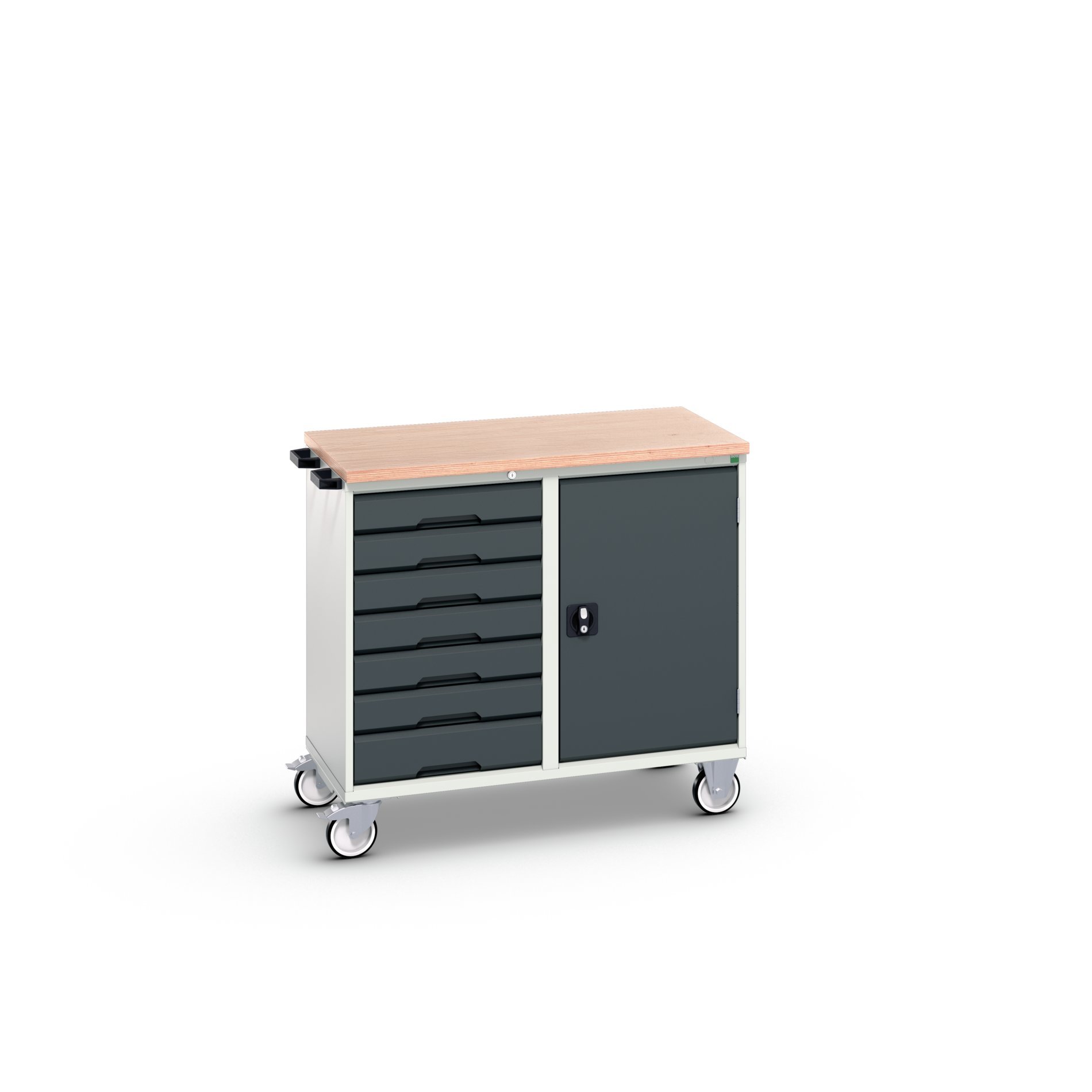 VSI - Bott Verso mobiele kast 1050x600x980mm 7 laden 1 deur MPX top