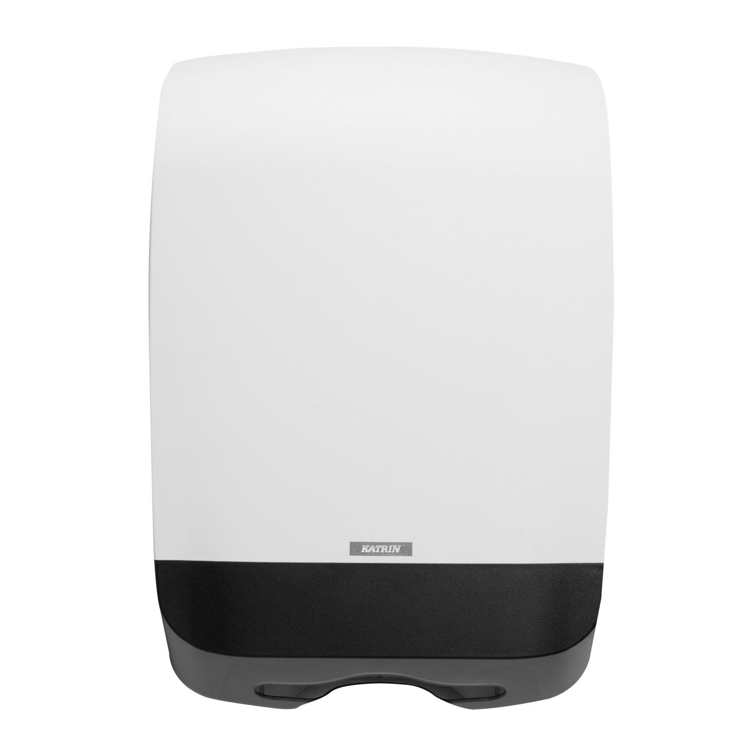 White Katrin M hand towel dispenser – compact and professional solution for commercial washrooms