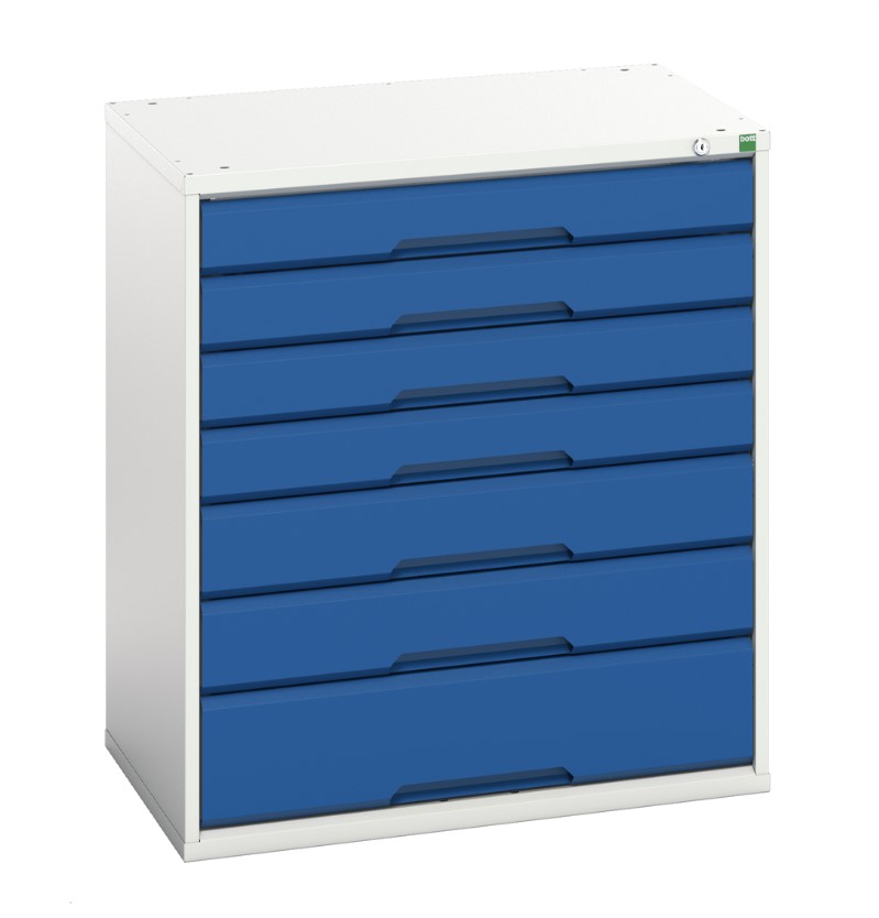 VSI - Bott Verso schuifladenkast 800x550x900mm 7 laden RAL 5010