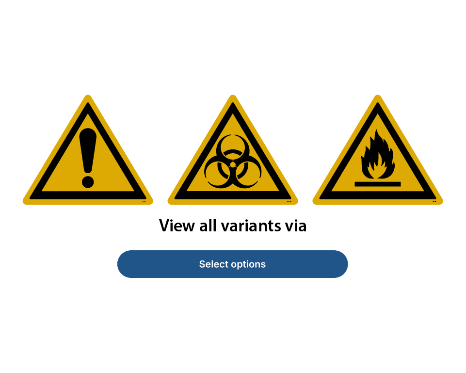 VSI Vinylstickers- Waarschuwingspictogrammen