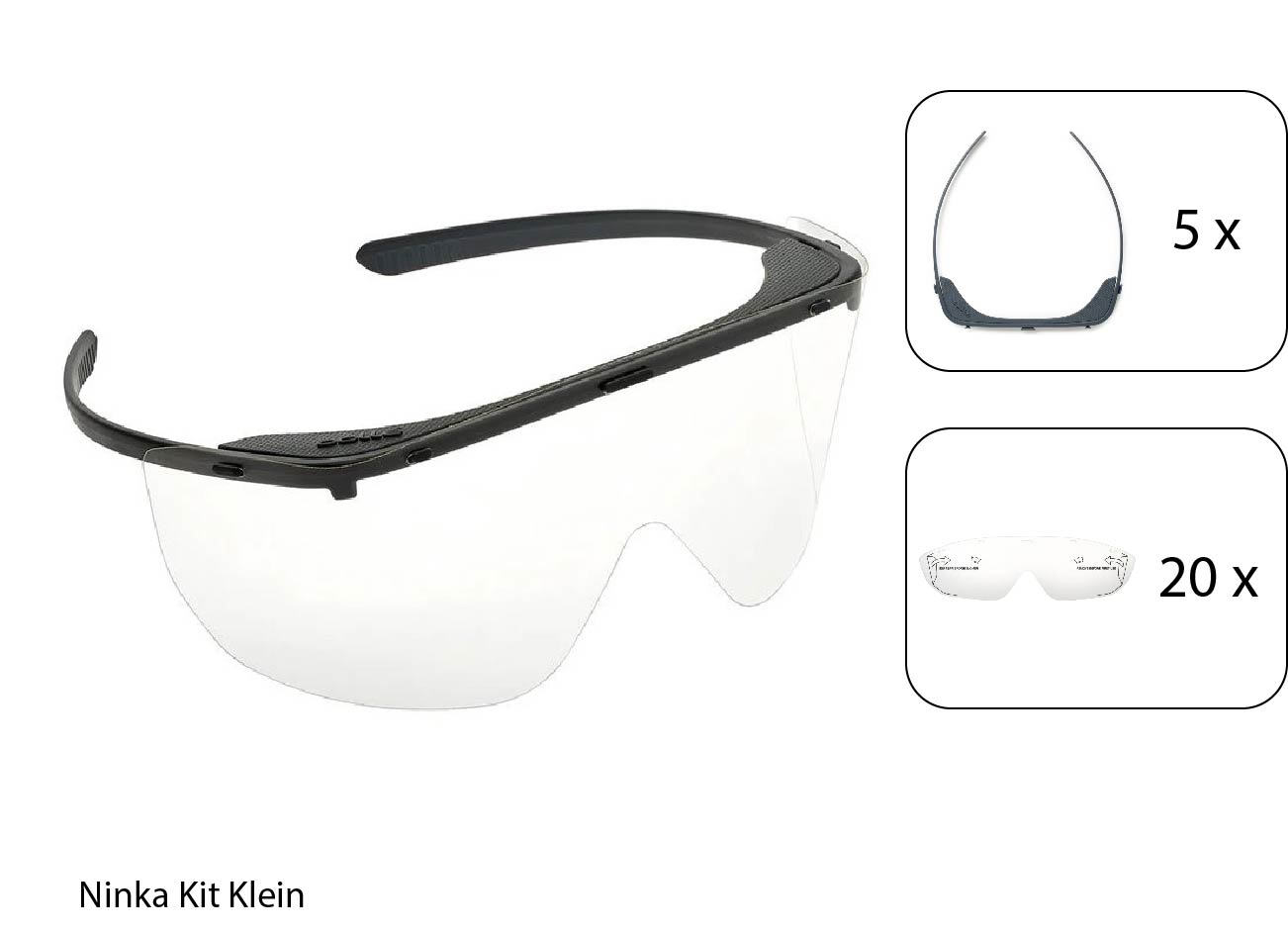 The VSI Bollé Safety disposable safety glasses - Ninka Kit Small
