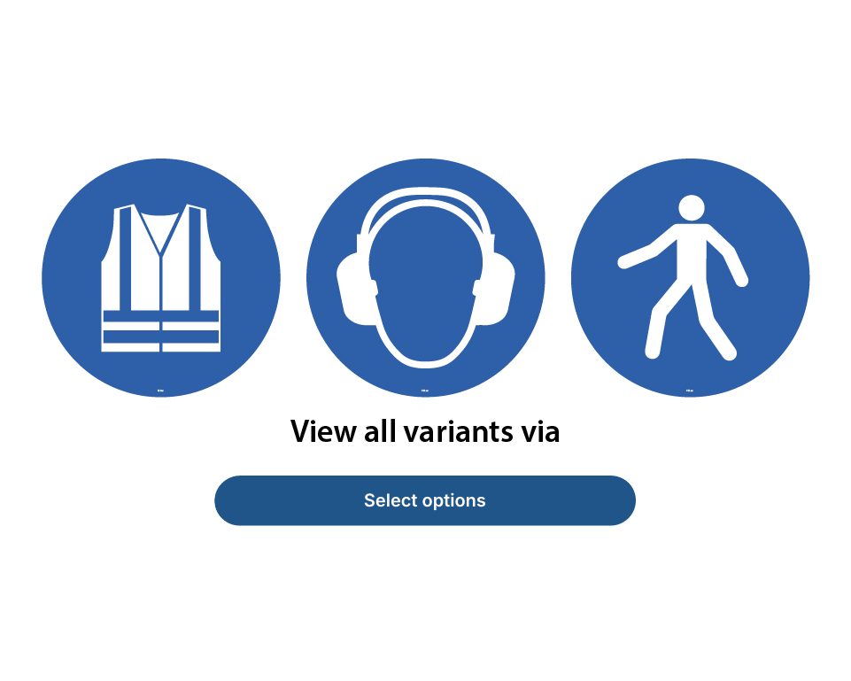 VSI Vinylstickers- Gebodspictogrammen
