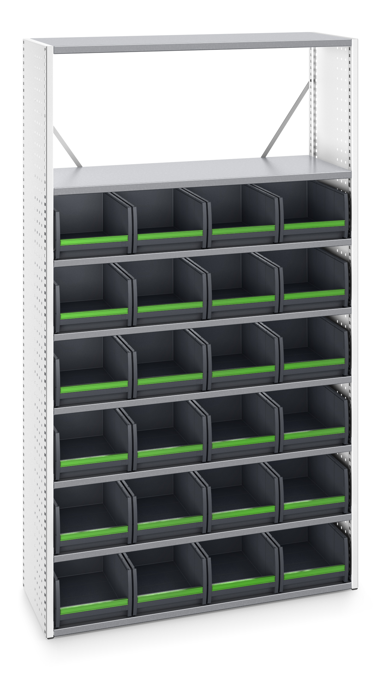 VSI - Bott Verso stellingkast met 8 legborden, 24x box